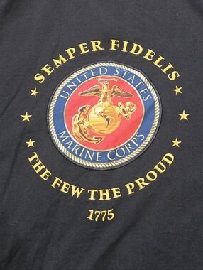 United States Marine Corps Semper Fidelis Full Zip Hoodie Sweatshirt Mens XXL